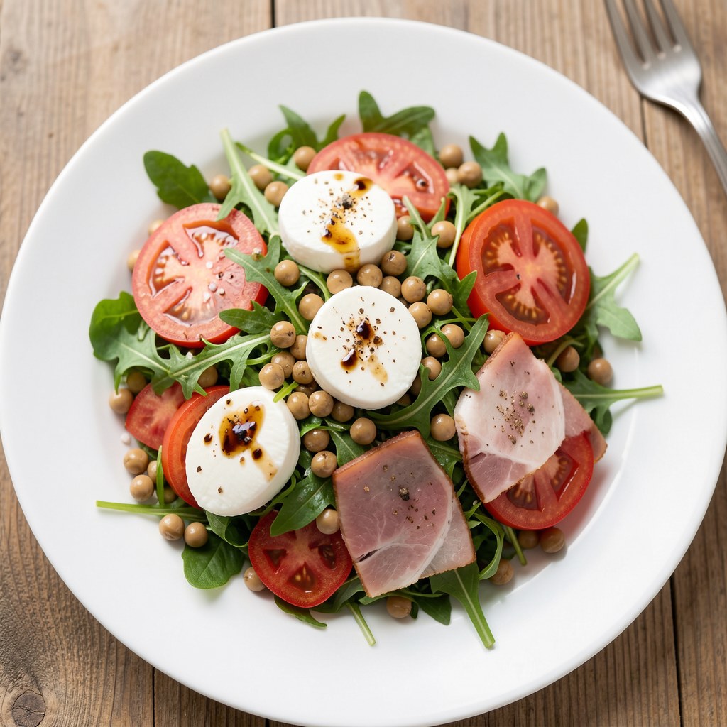 sałatka z groszkiem cukrowym