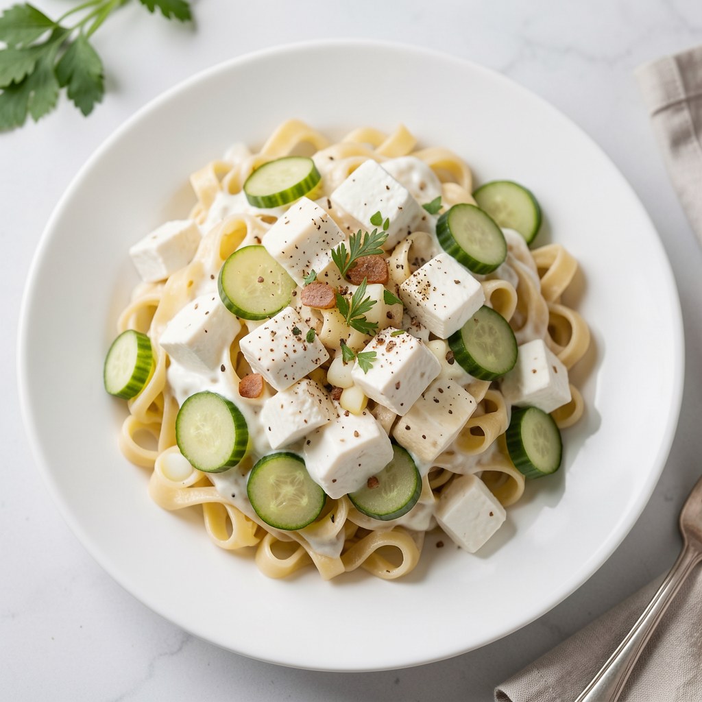 pasta z ogórkiem