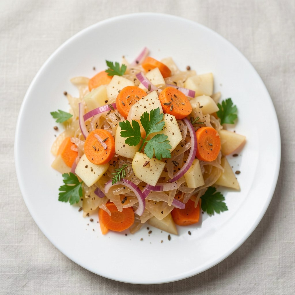 Surówka z kapusty kiszonej