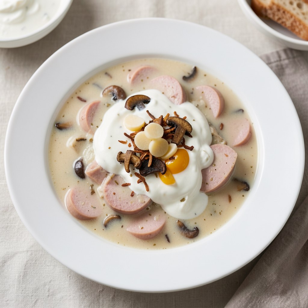 Żurek na białej kiełbasie