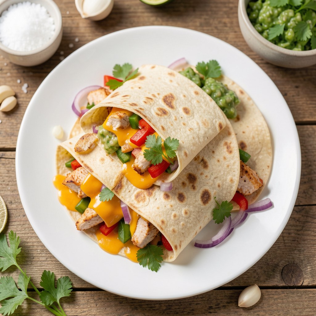 Quesadillas z pieczoną piersią z kurczaka i serem cheddar Konrada Birka