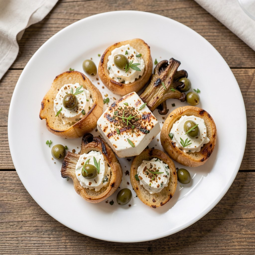 Pieczarkowa feta z grilla