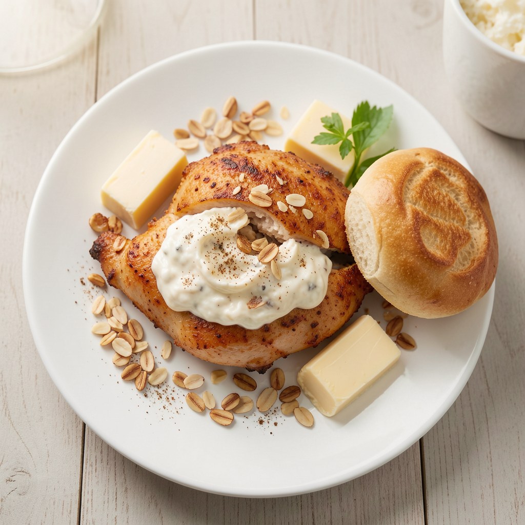 Sznycle z kurczaka z orzechowym nadzieniem