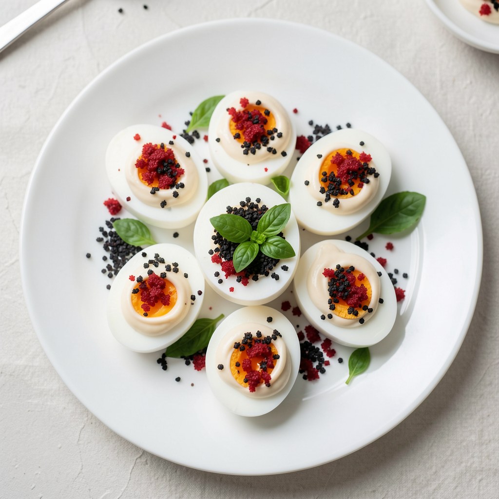 Jajka z kawiorem