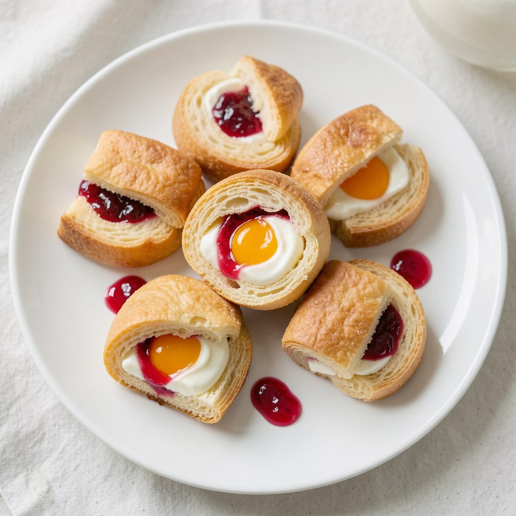 Ciastka francuskie z konfiturami