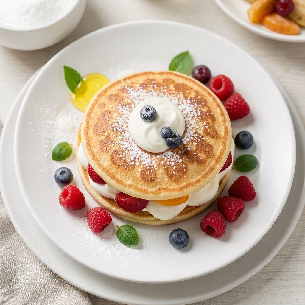 Owocowy torcik z omletów