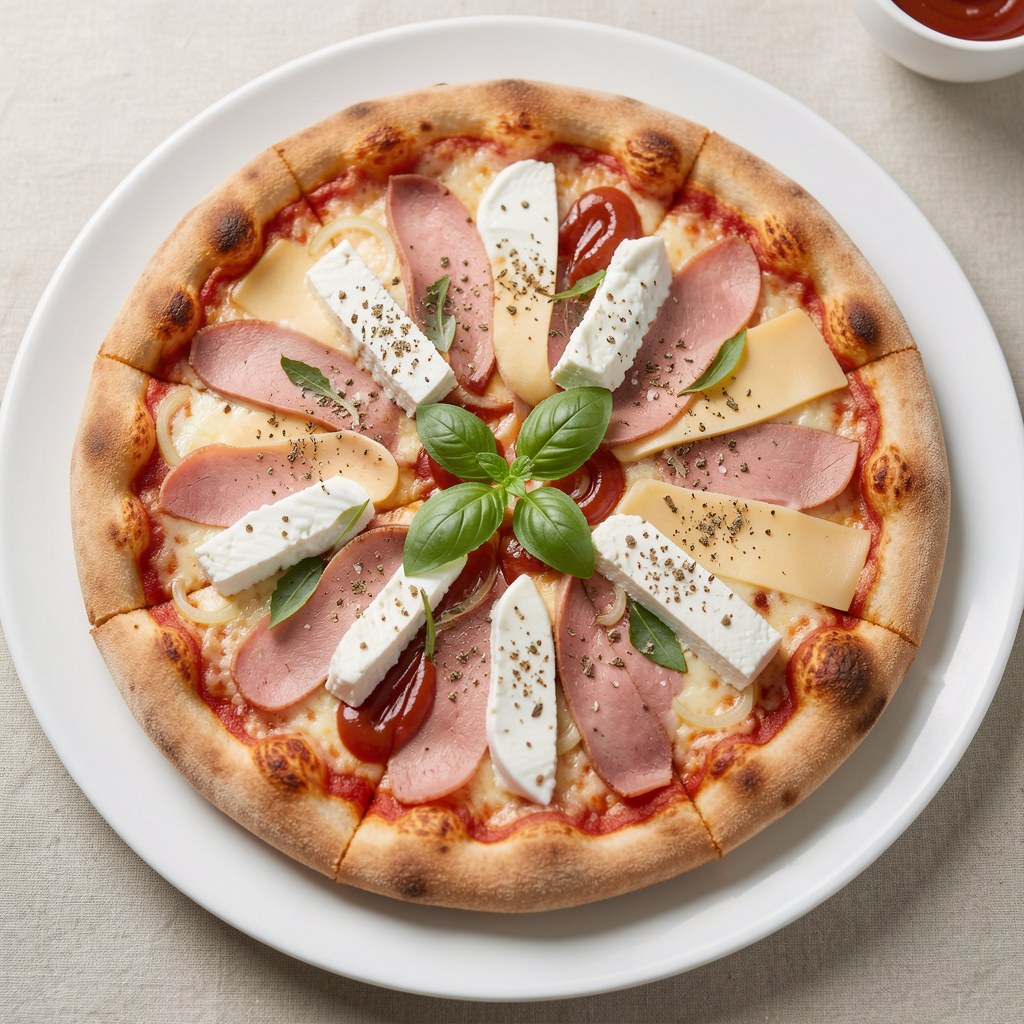Pizza z boczkiem i fetą
