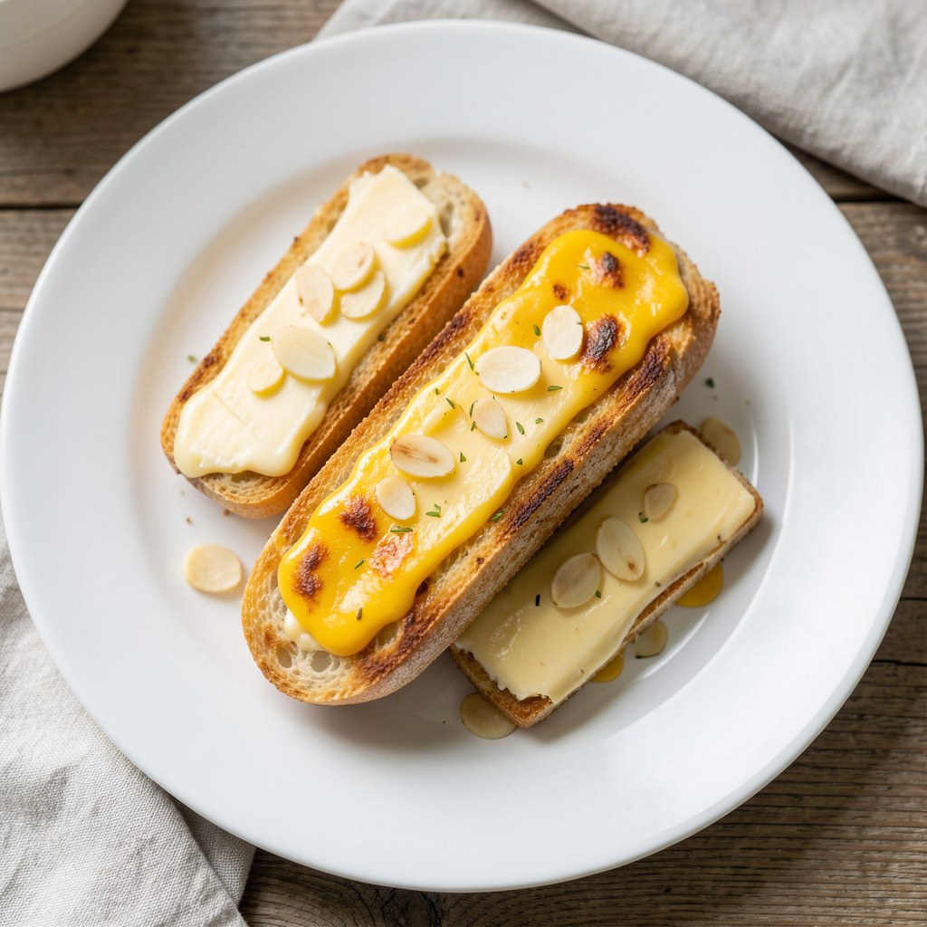 Bagietka czosnkowa zapiekana z serem