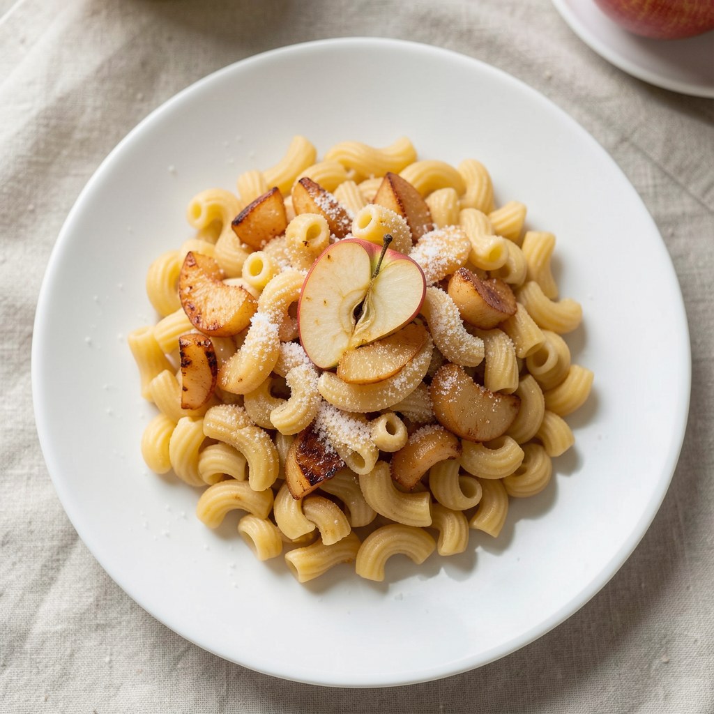 Makaron z jabłkami
