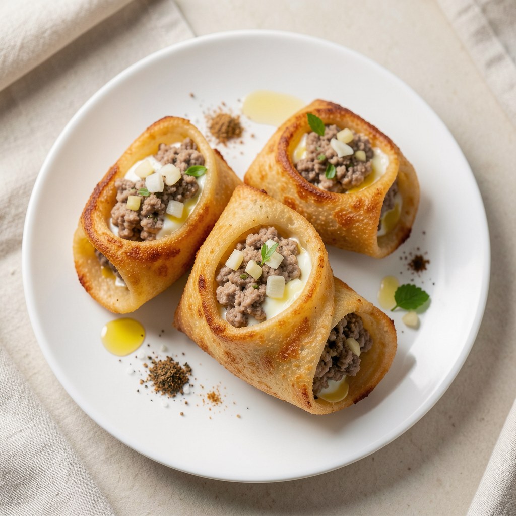 Paróweczki w mięsie mielonym