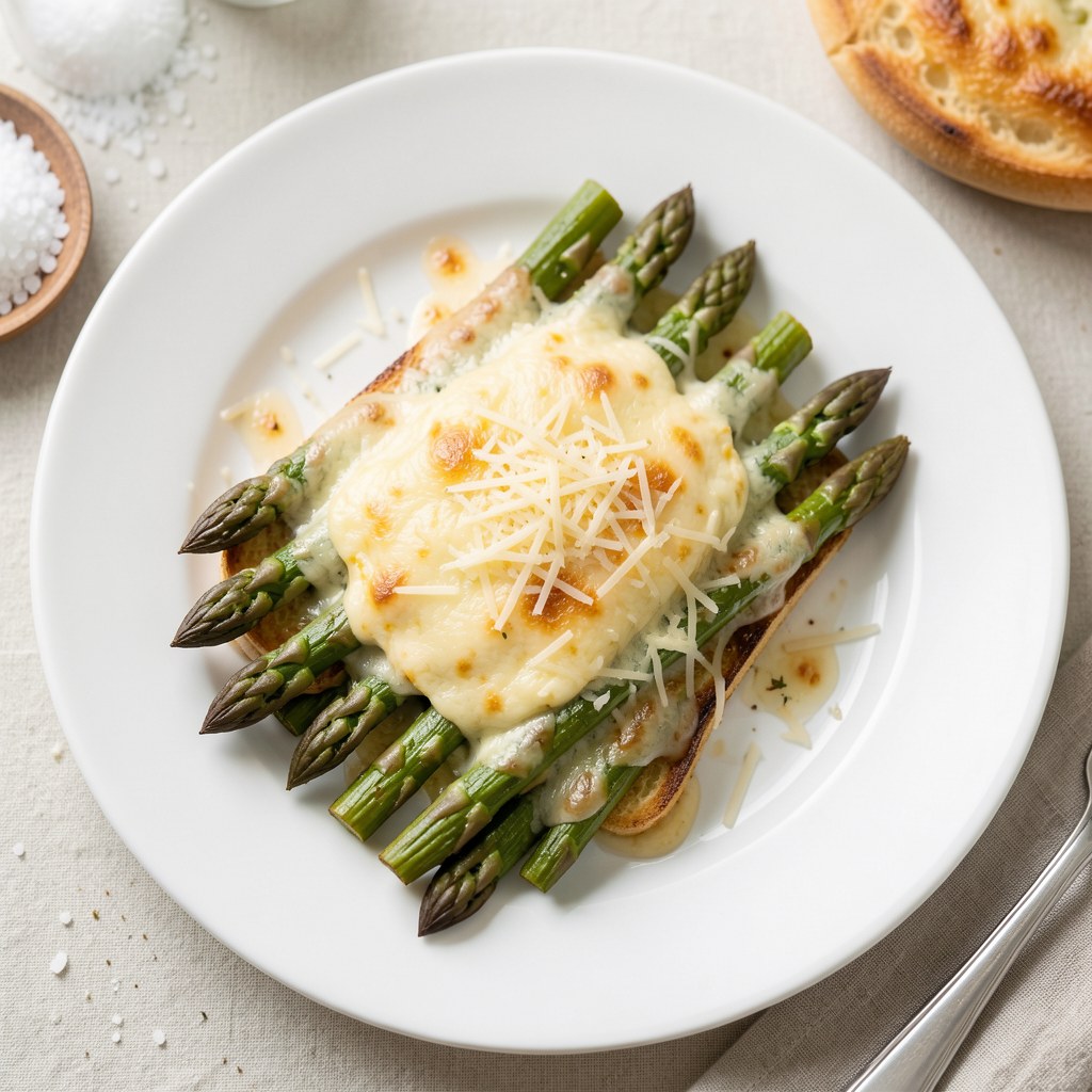 Szparagi zapiekane pod parmezanem