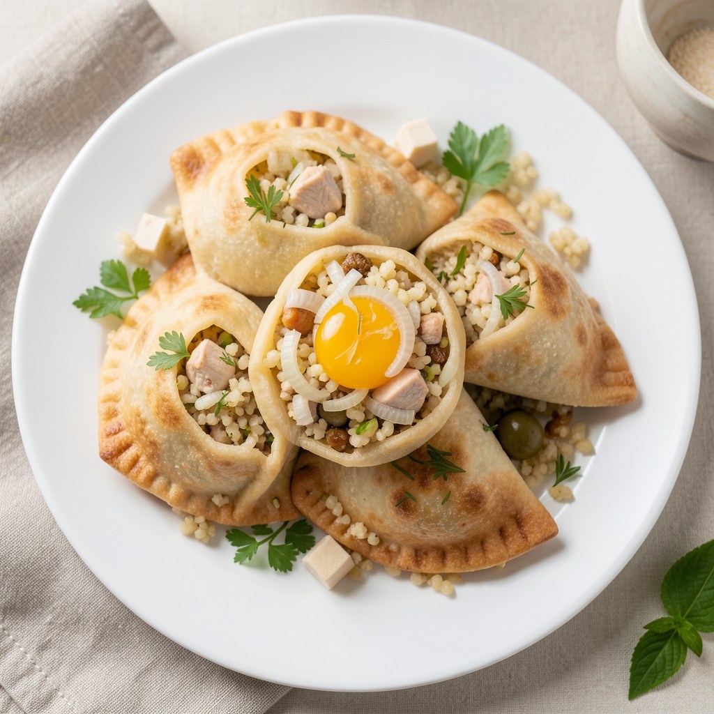 Gryczano - drobiowe pierożki