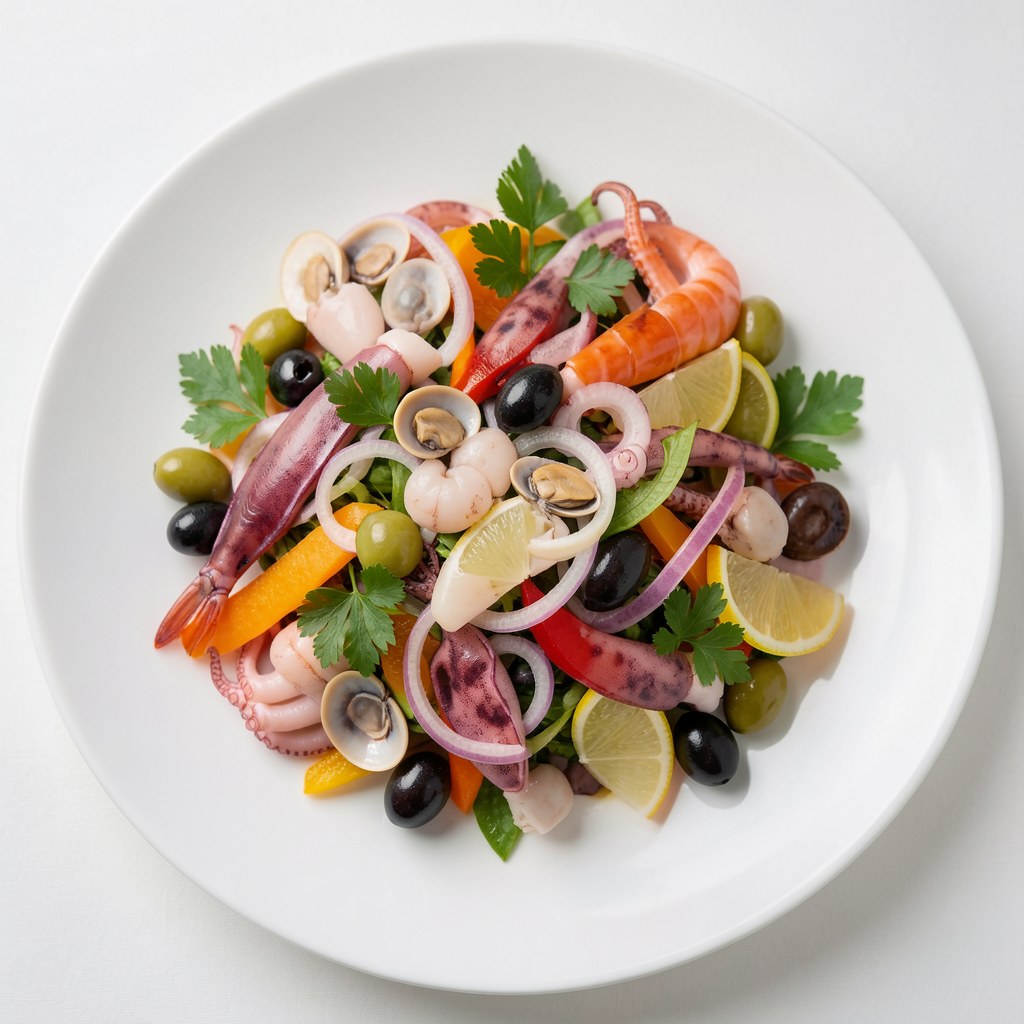 salatka z owocow morza