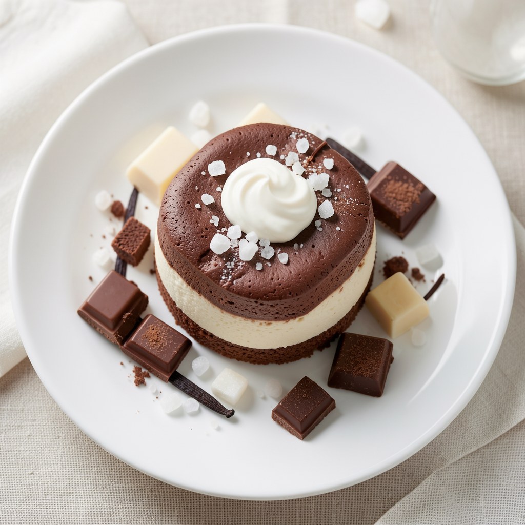 Semifreddo z czekoladą i wanilią