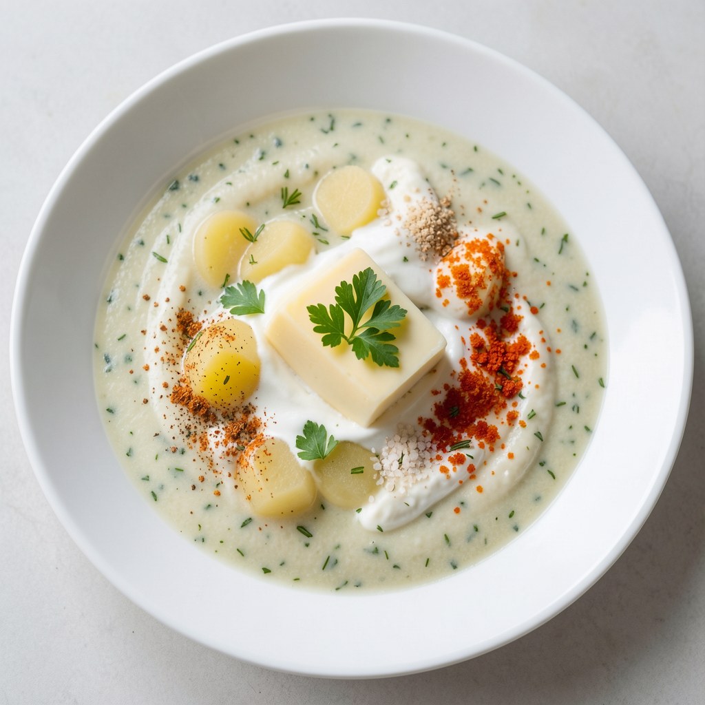 Krem z pietruszki z serem