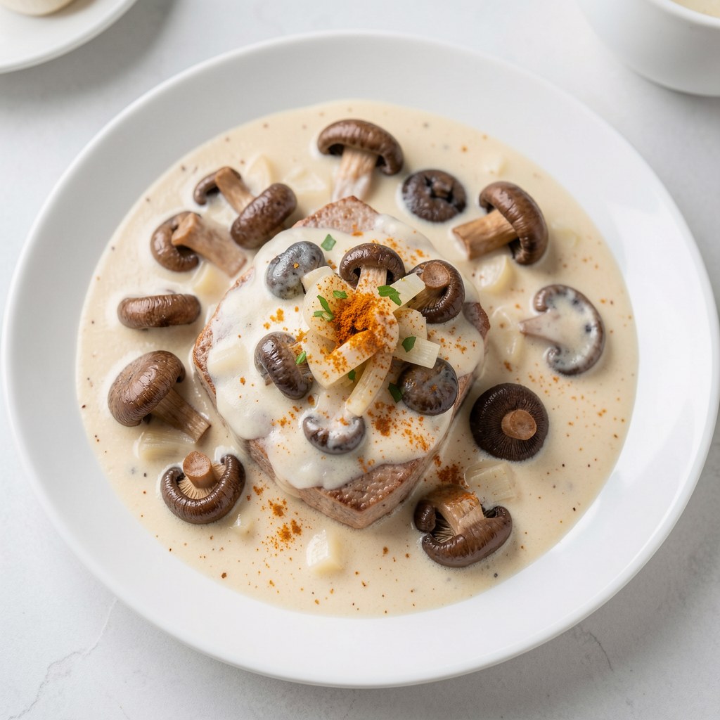 Polędwiczki z pieczarkami