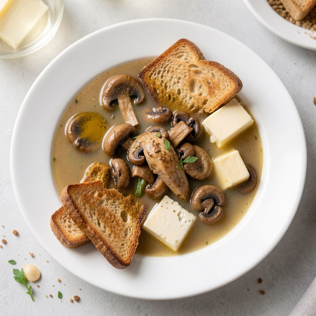 aromatyczna zupa pieczarkowa