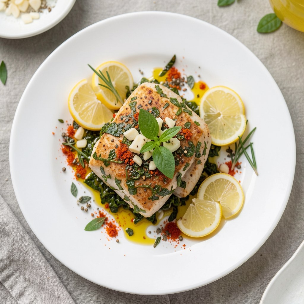 Flądra w panierce ziołowej