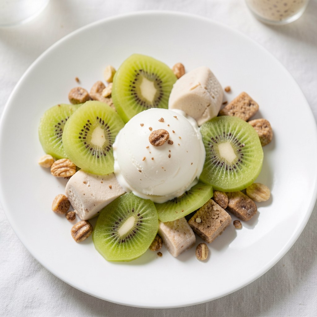 Deser lodowy z kiwi