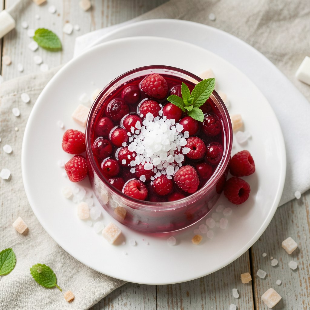 maliny w soku własnym
