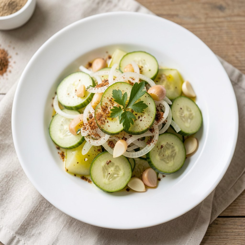 Surówka z ogórków kiszonych