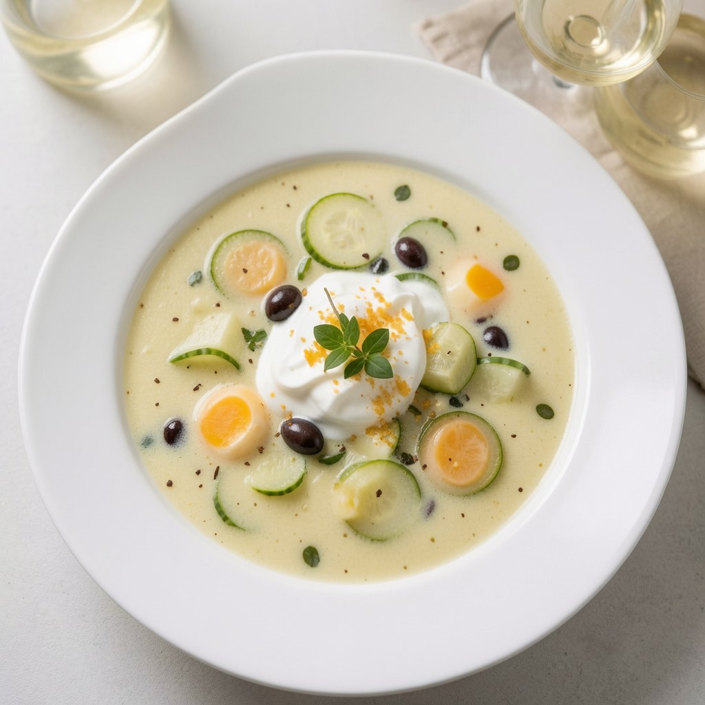 Zupa cukiniowa na winie