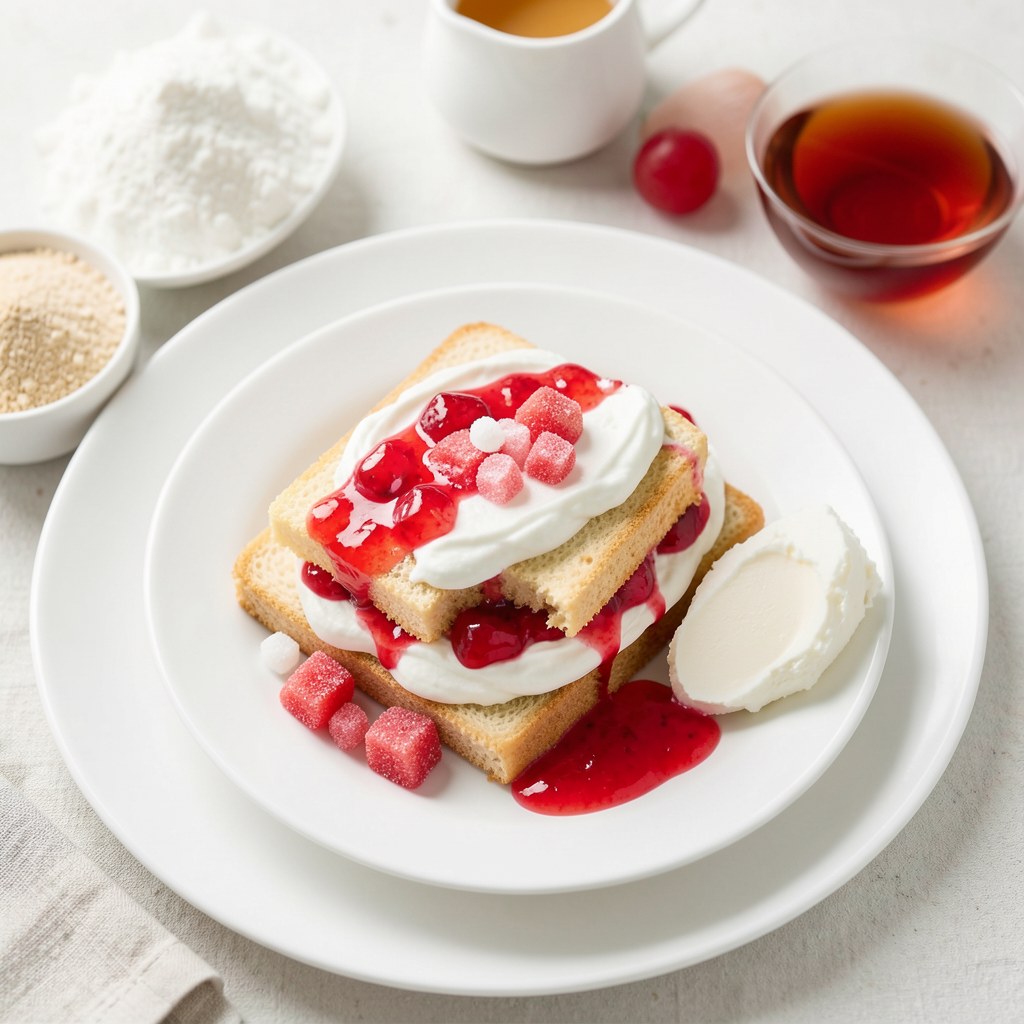 Biszkopt z truskawkowym mascarpone