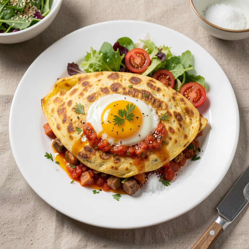 omlet faszerowany soją