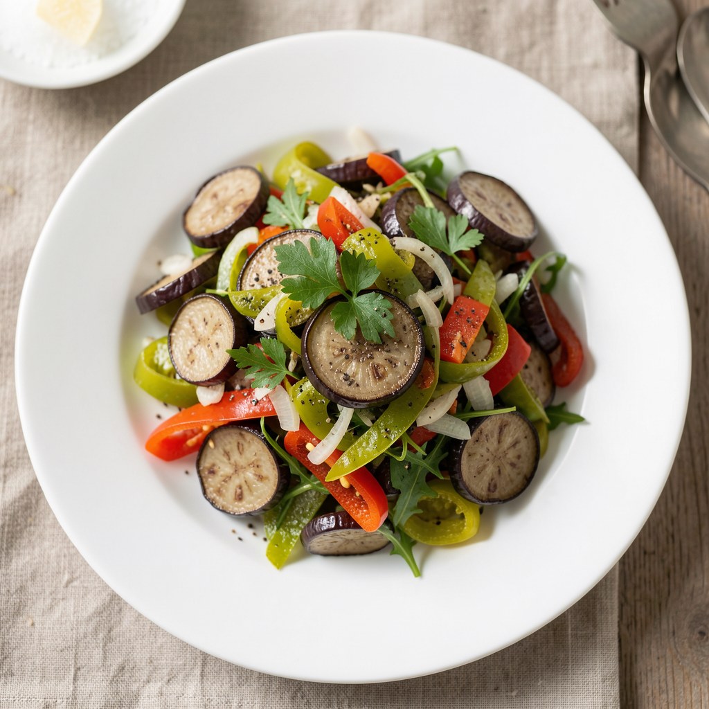 Surówka z bakłażanów i papryki