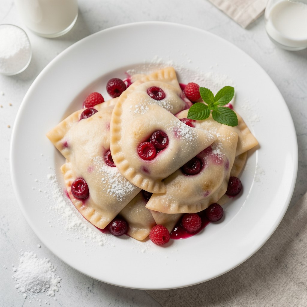 Pierogi z truskawkami