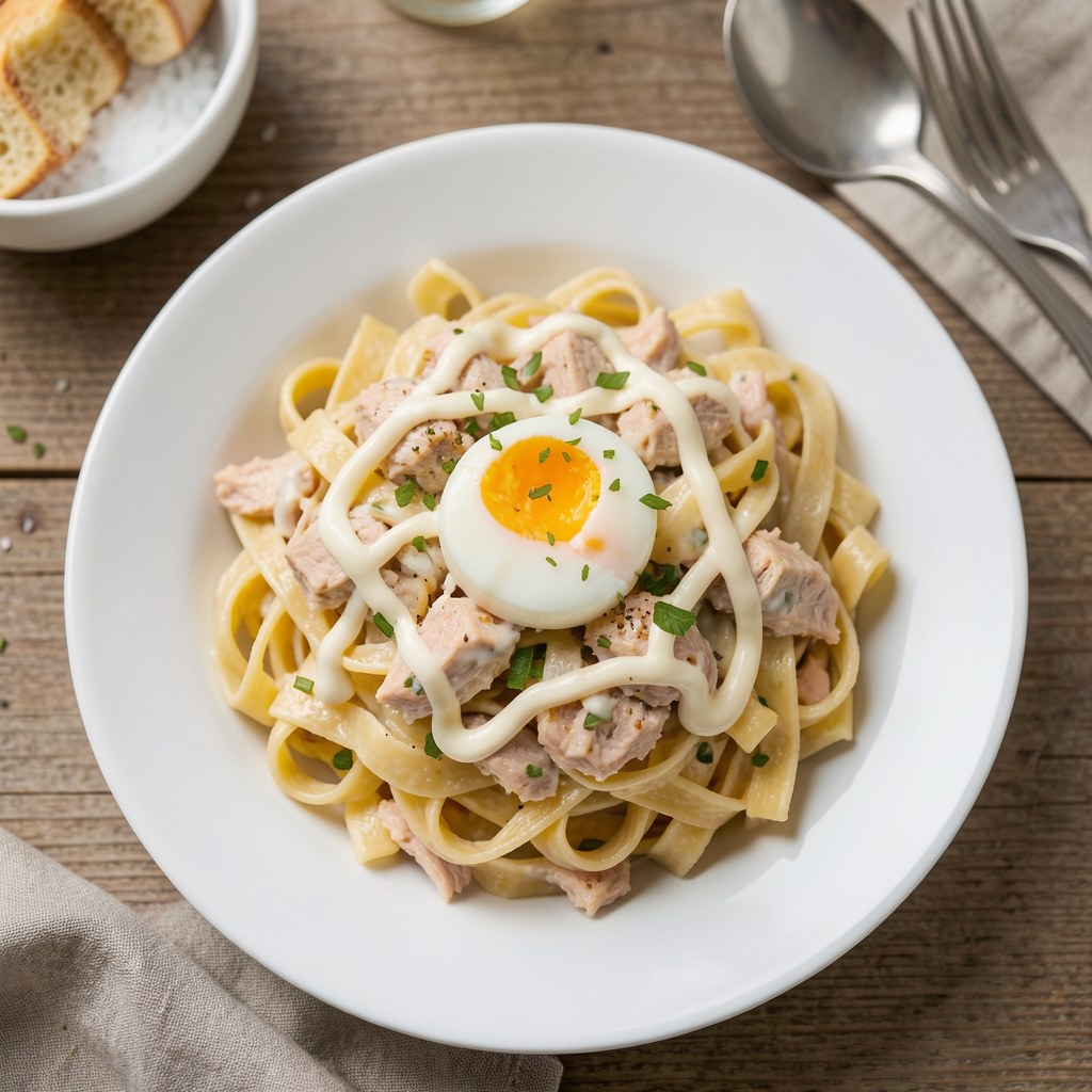 Pasta z tuńczyka i jajka