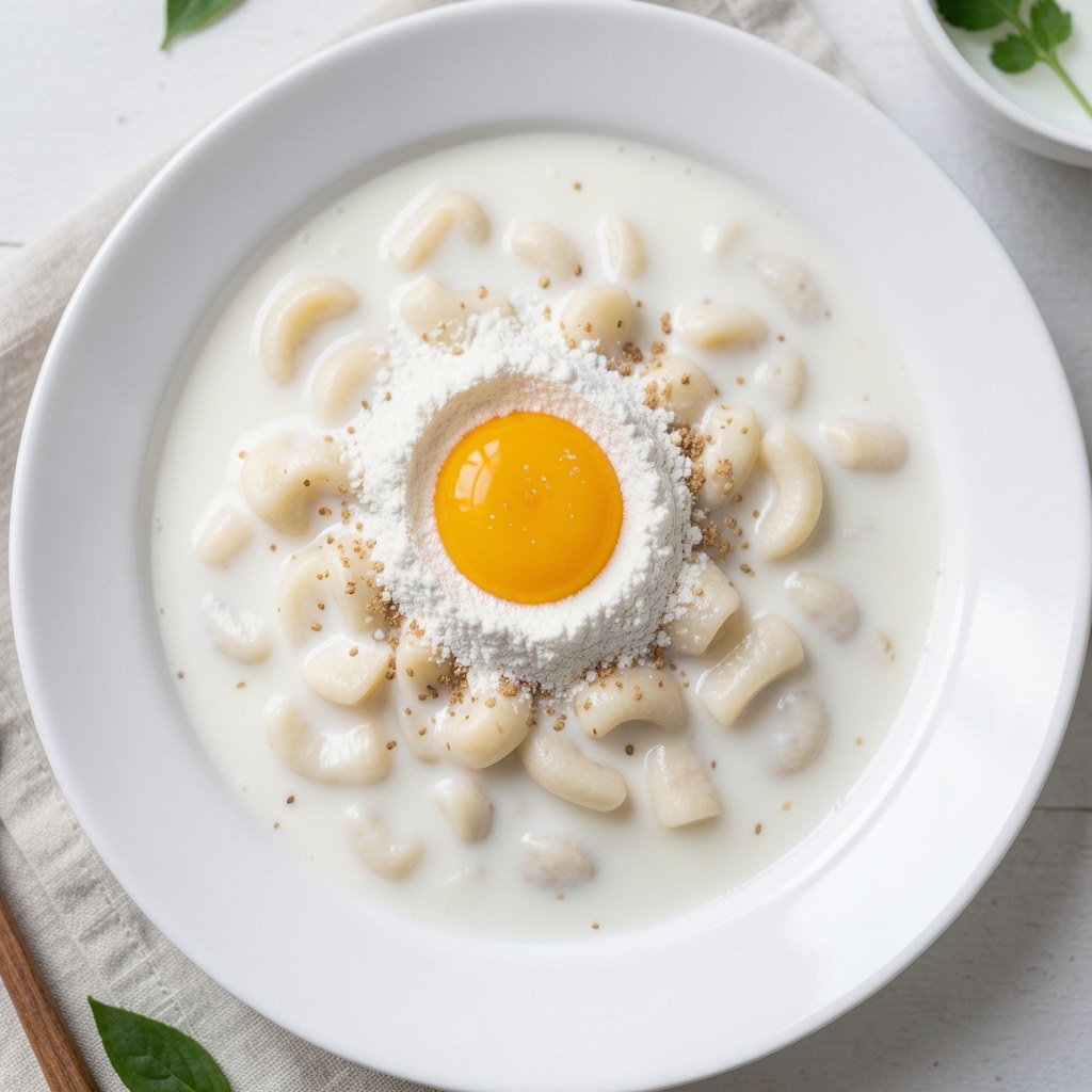 kluski lane na mleku