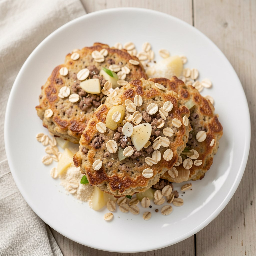 Kotlet mielony w platkach owsianych