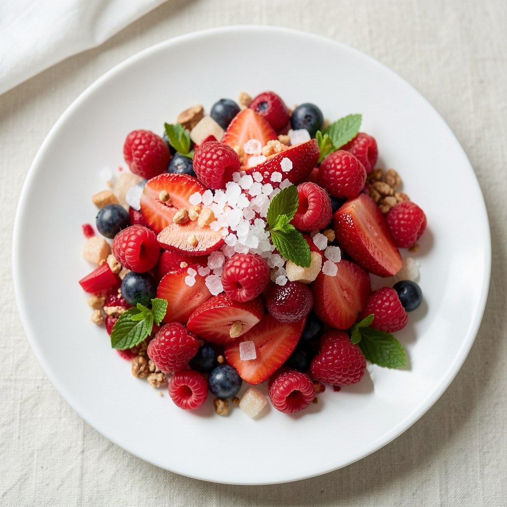 Sok z truskawek i rabarbaru