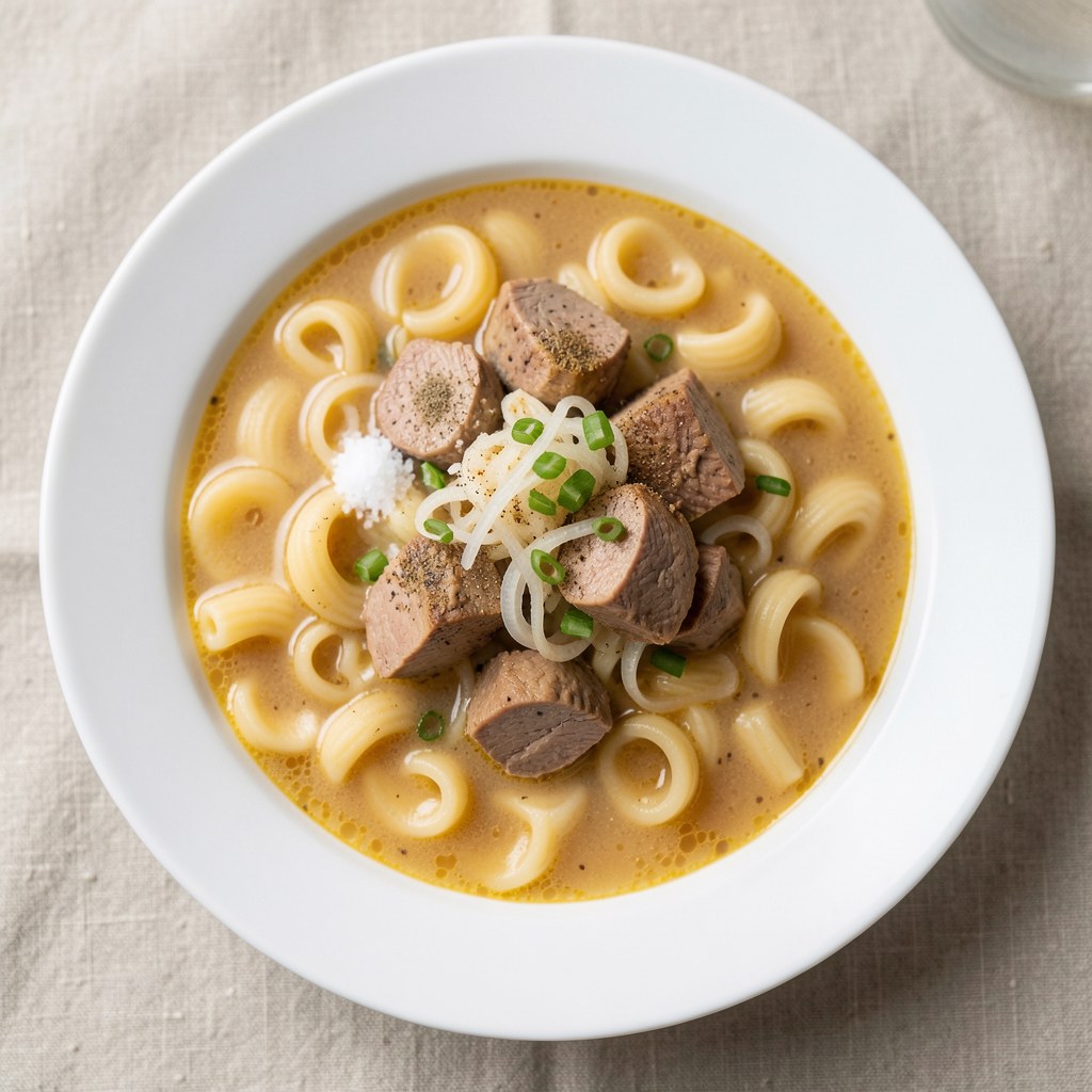 Zupa z wątroby i makaronu