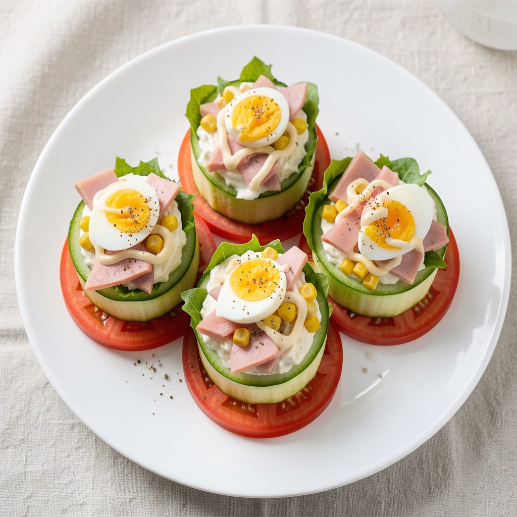 Sałatka w ogórkach