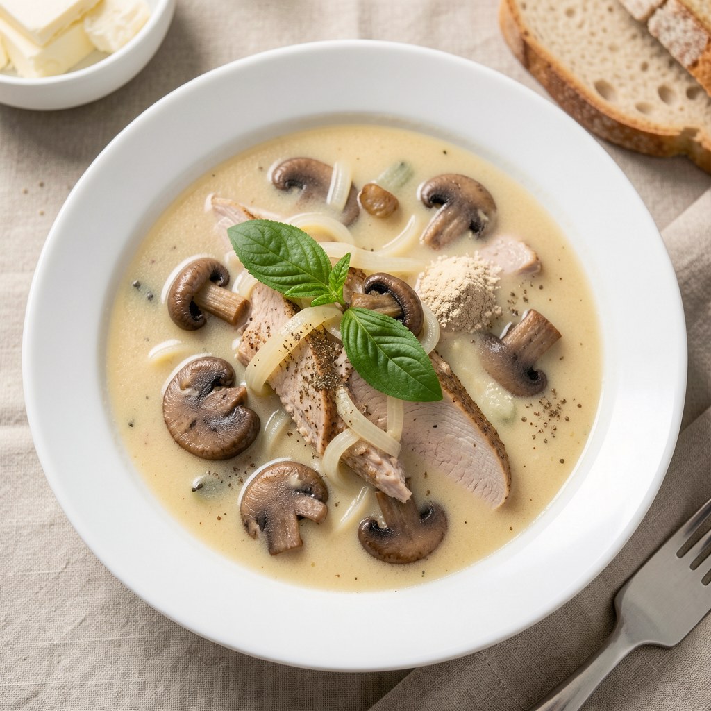 Zupa gulaszowa z pieczarkami