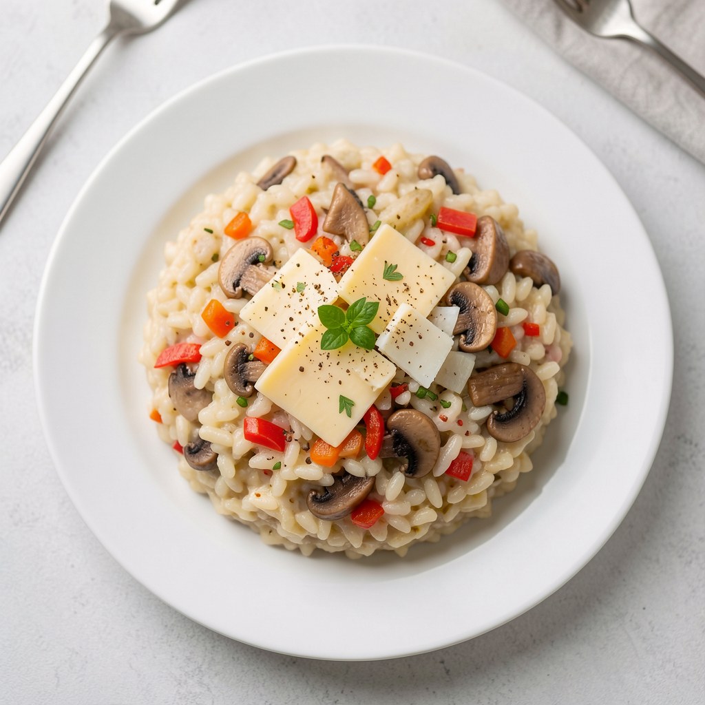 Zapiekanka risotto z rydzami