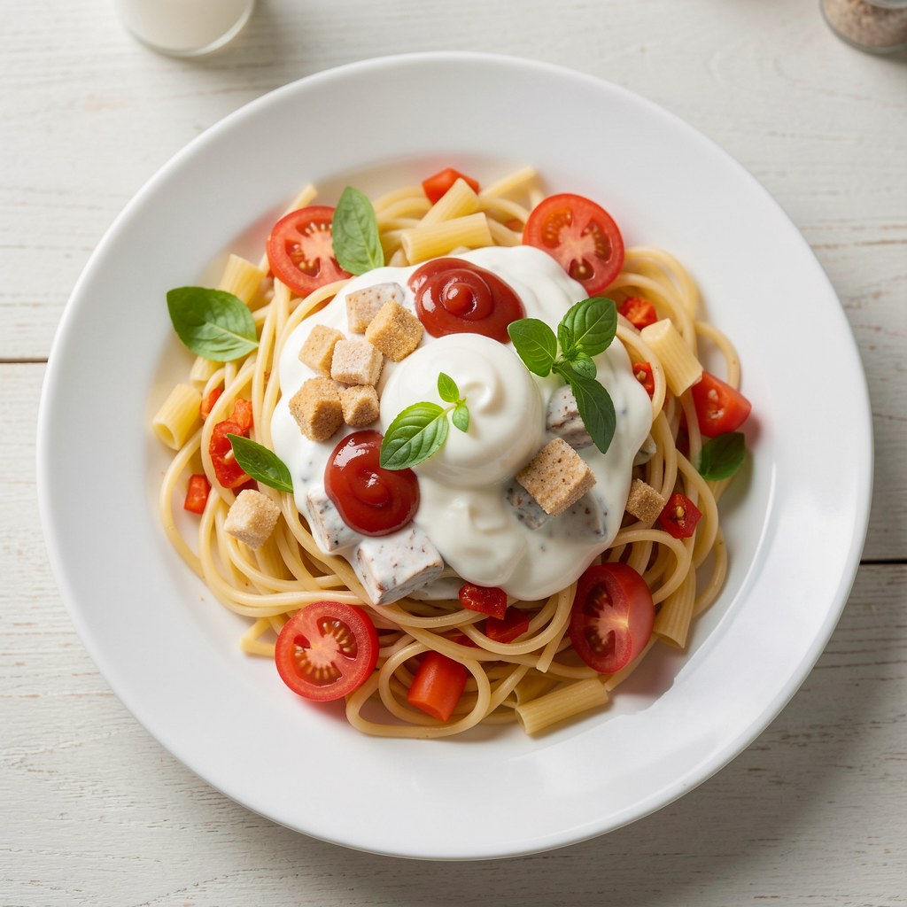 Salaka tunczyk z spaghetti