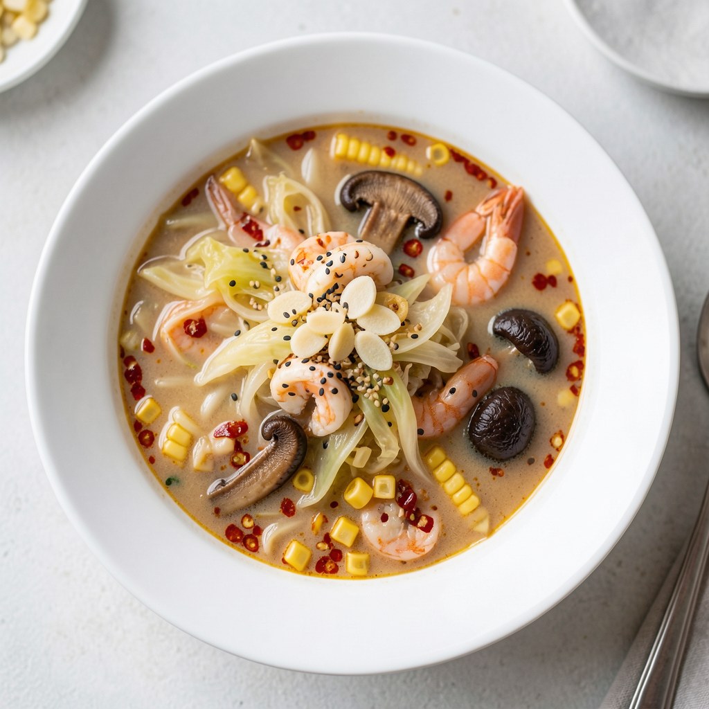 .Zupa z krewetkami koktajlowymi