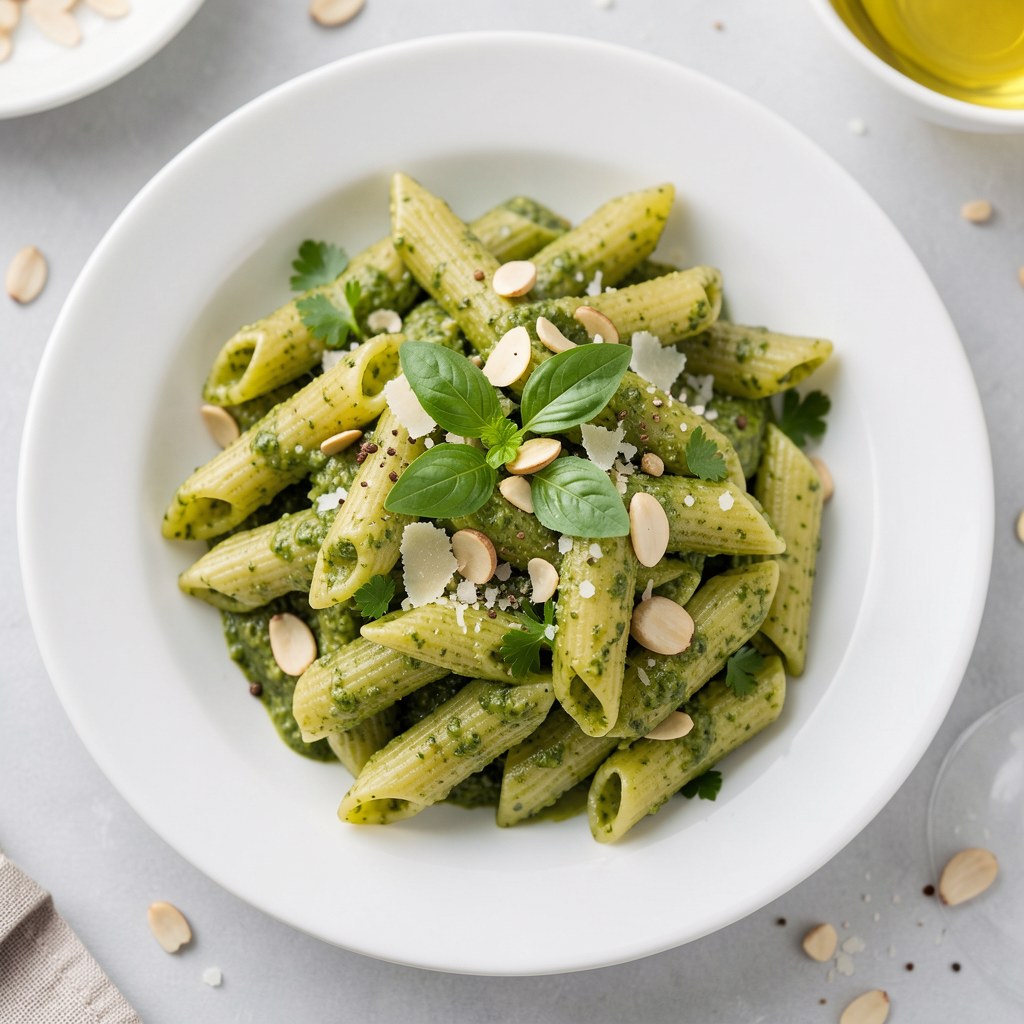 Makaron penne z sosem pesto