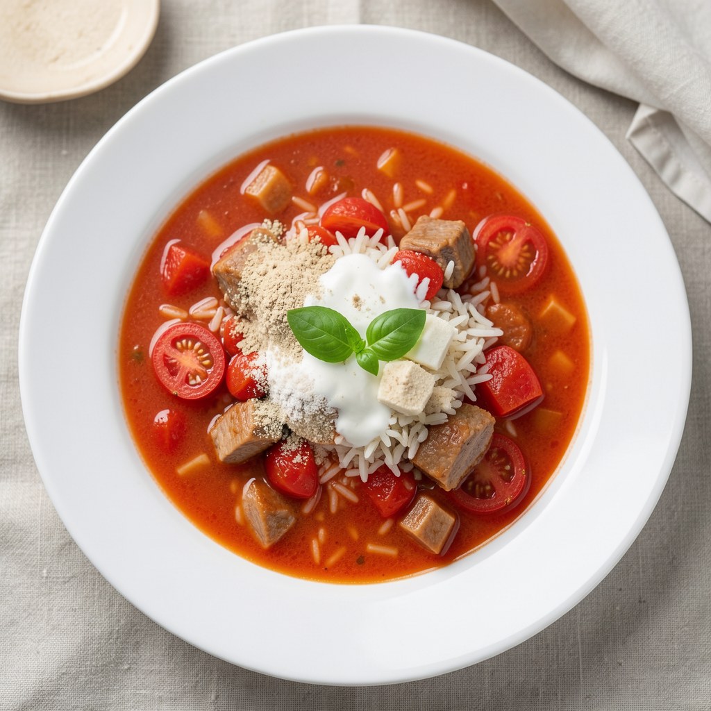 Zupa pomidorowa z ryżem