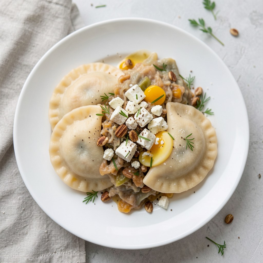 pierogi z botwinką