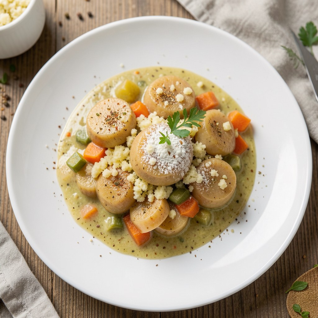 Żołądki w sosie chrzanowym