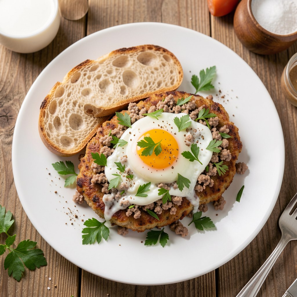 Mielone z pietruszką i mozarellą
