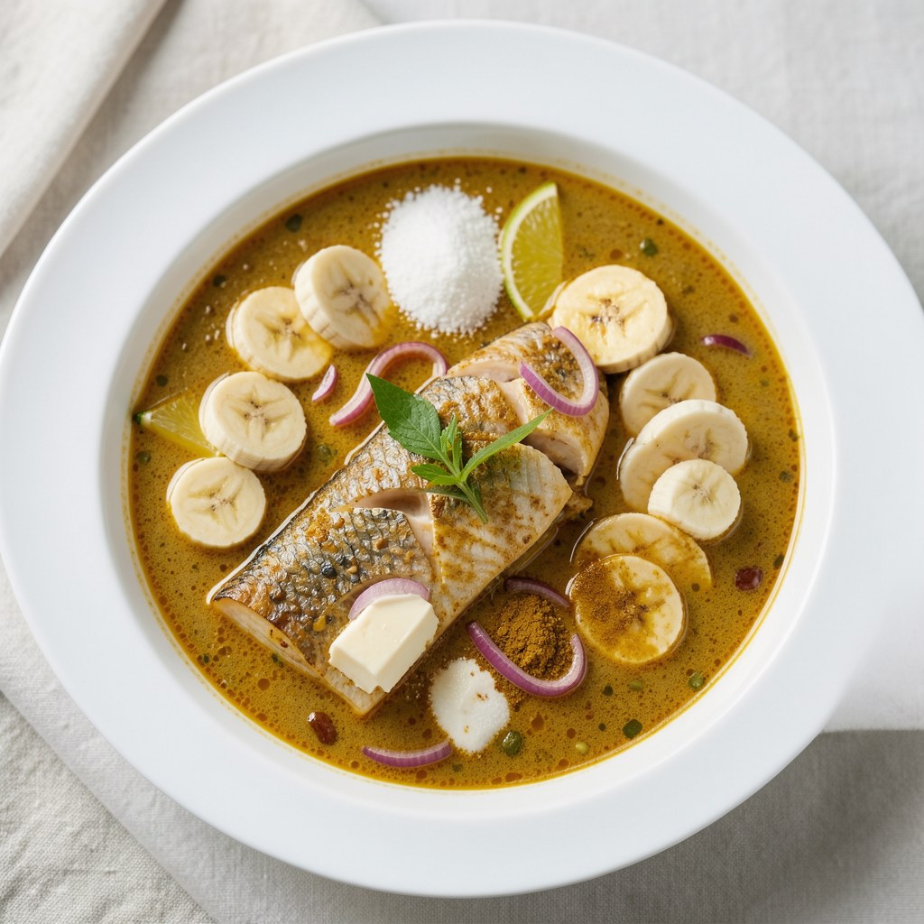 Zupa rybna z bananami