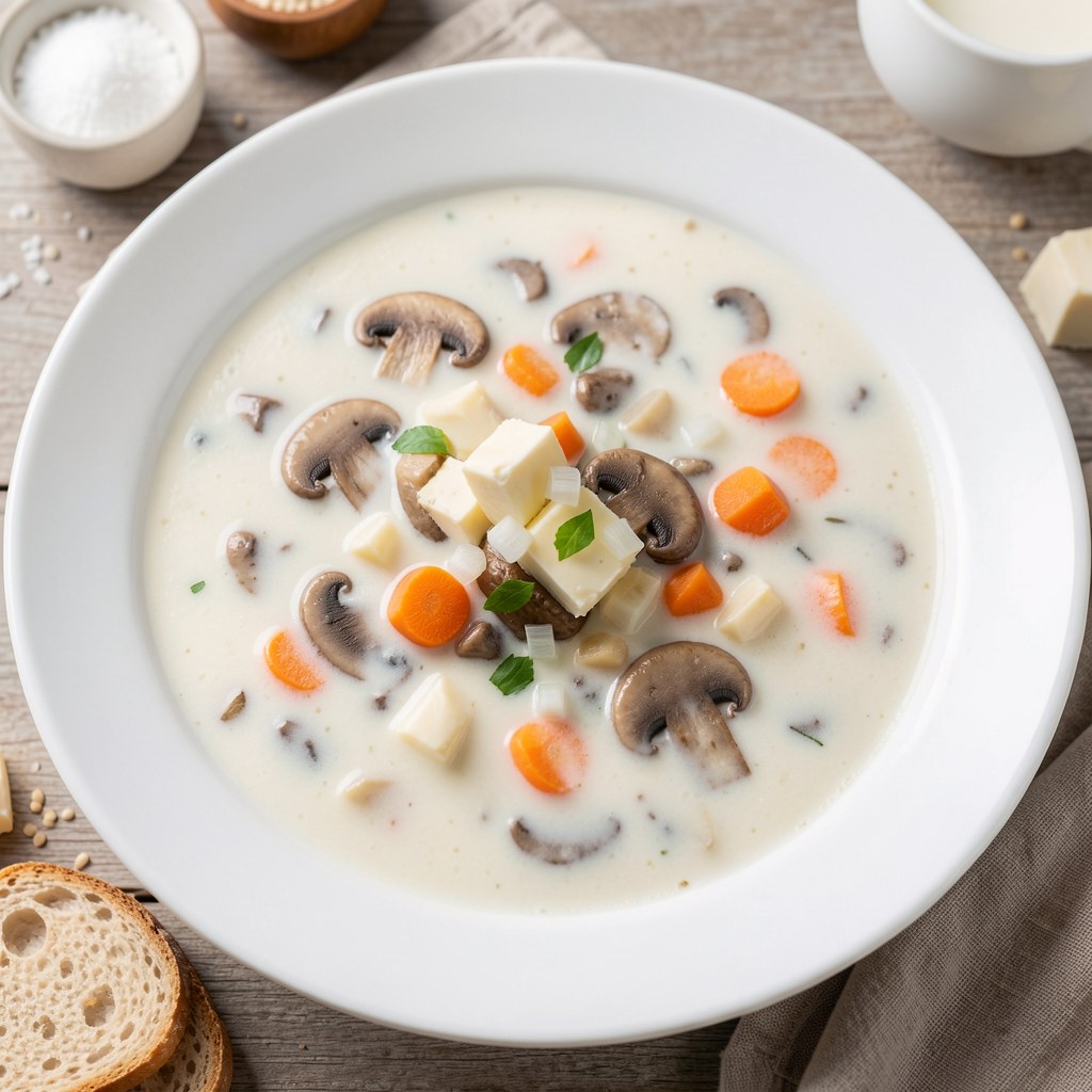 zupa grzybowa na mleku