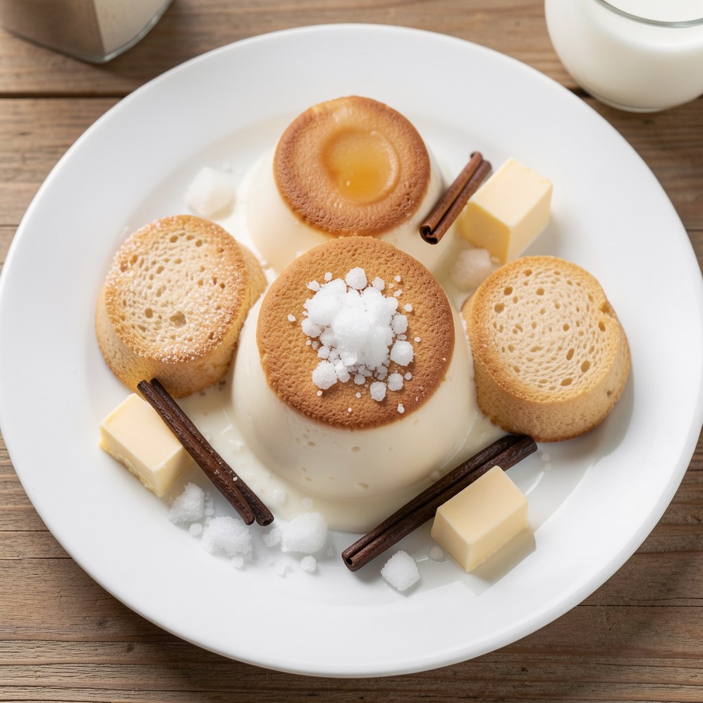 pudding z bułek na słodko