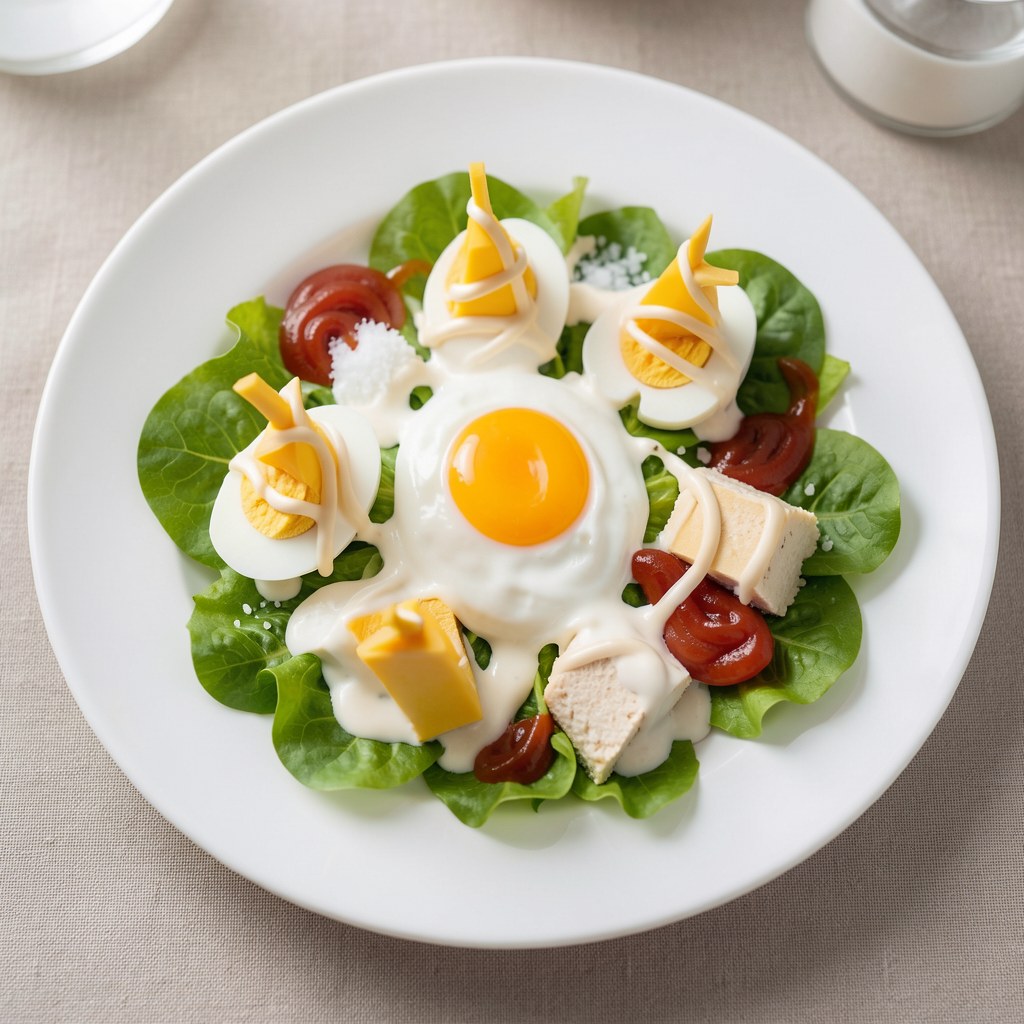 Regaty na liściach sałaty