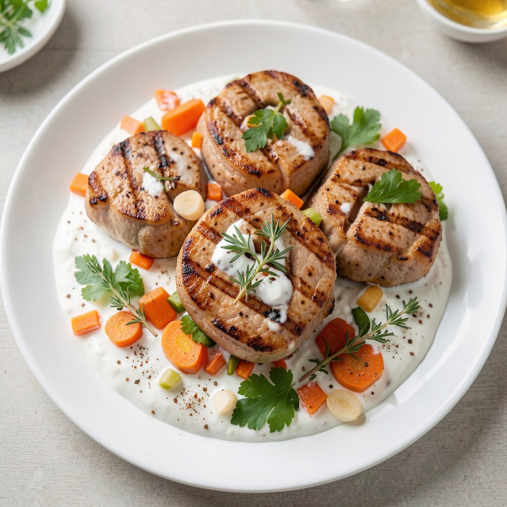 Warkocze z polędwiczek z grilla